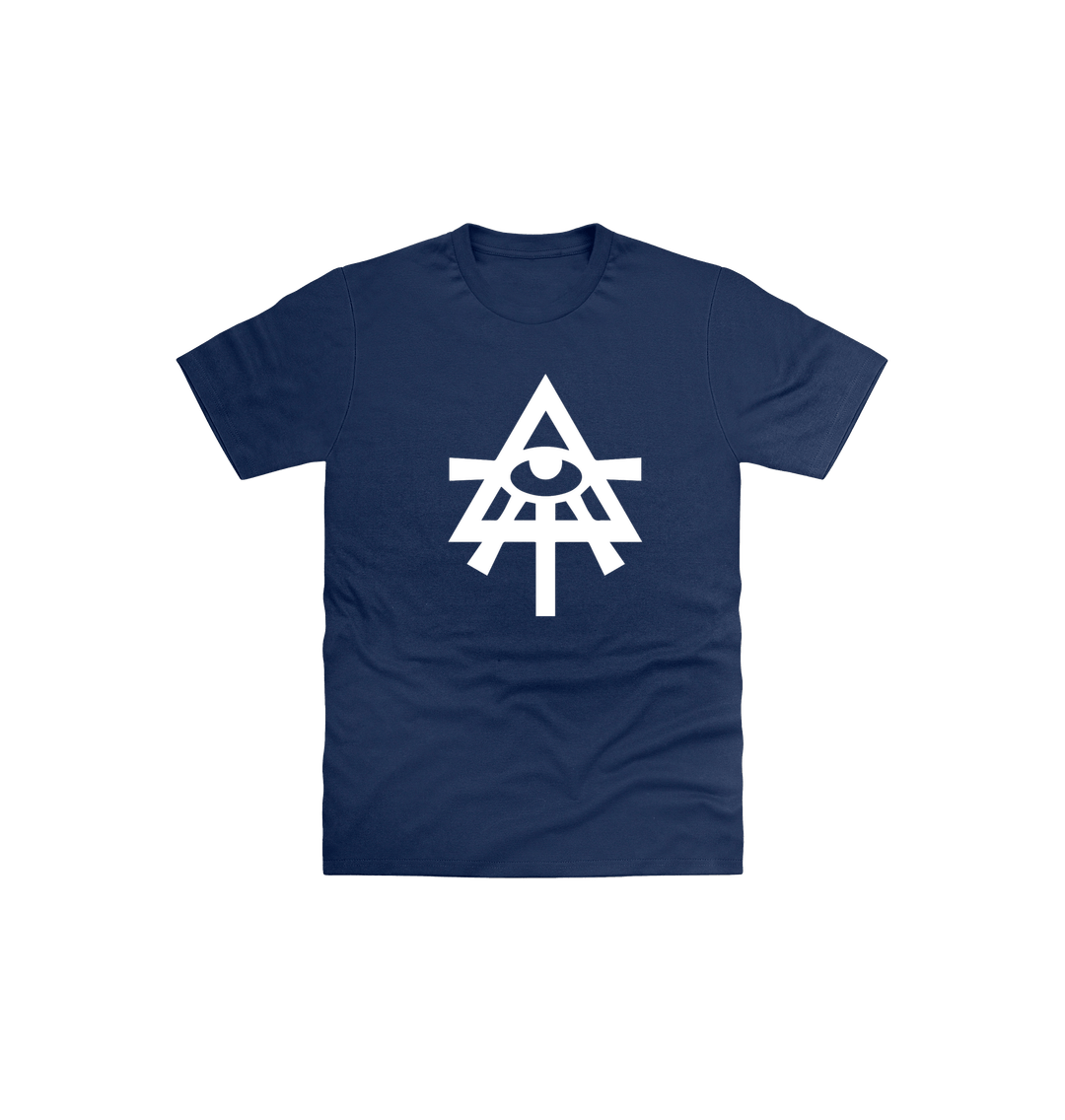 Navy Printed Kids T-Shirt